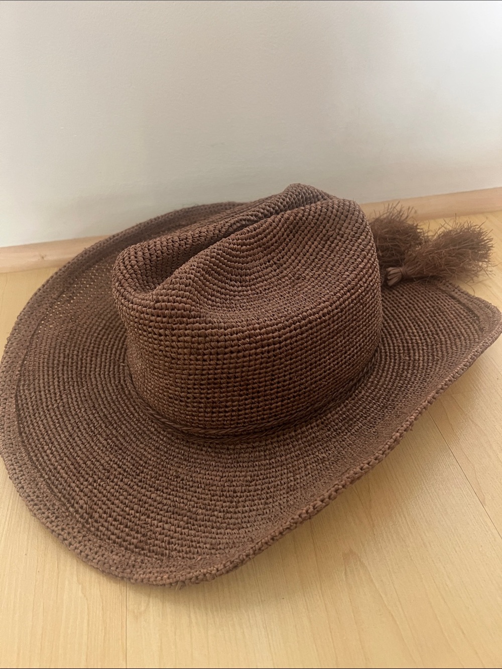 Gigi Pip Ames Straw Hat - Chocolate